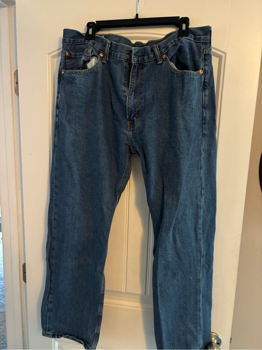 Levi's Men's Medium 505 Blue Straight-Leg Jeans